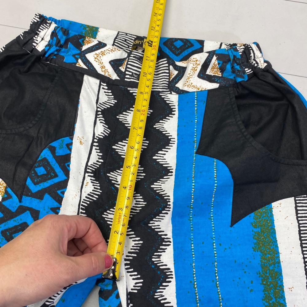 Woodin Mixed Print Tribal Geometric Pants Womens Large Western Whacky Rodeo - Picture 13 of 16